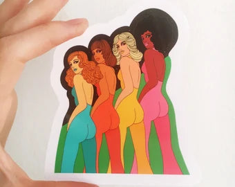 Disco Divas Vinyl Sticker