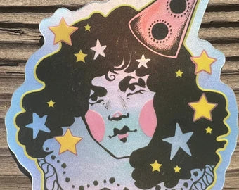 Glam Clown Vinyl Sticker