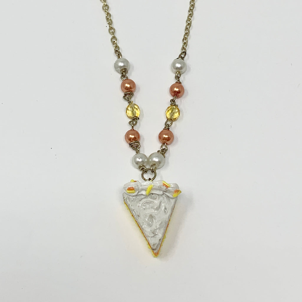 Candy Corn Cake Necklace