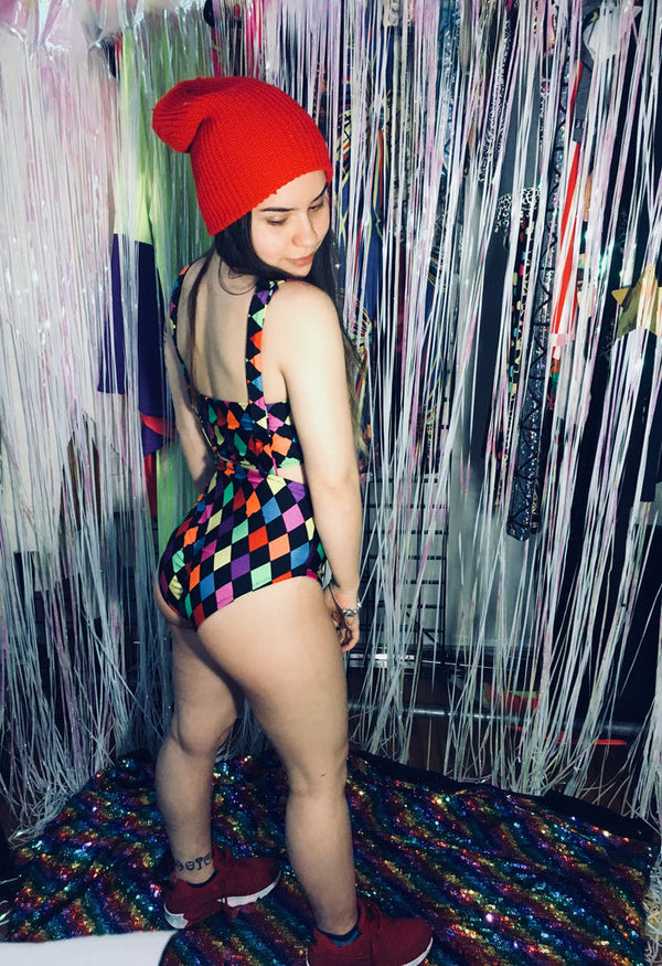 Rainbow Jester Tube Top