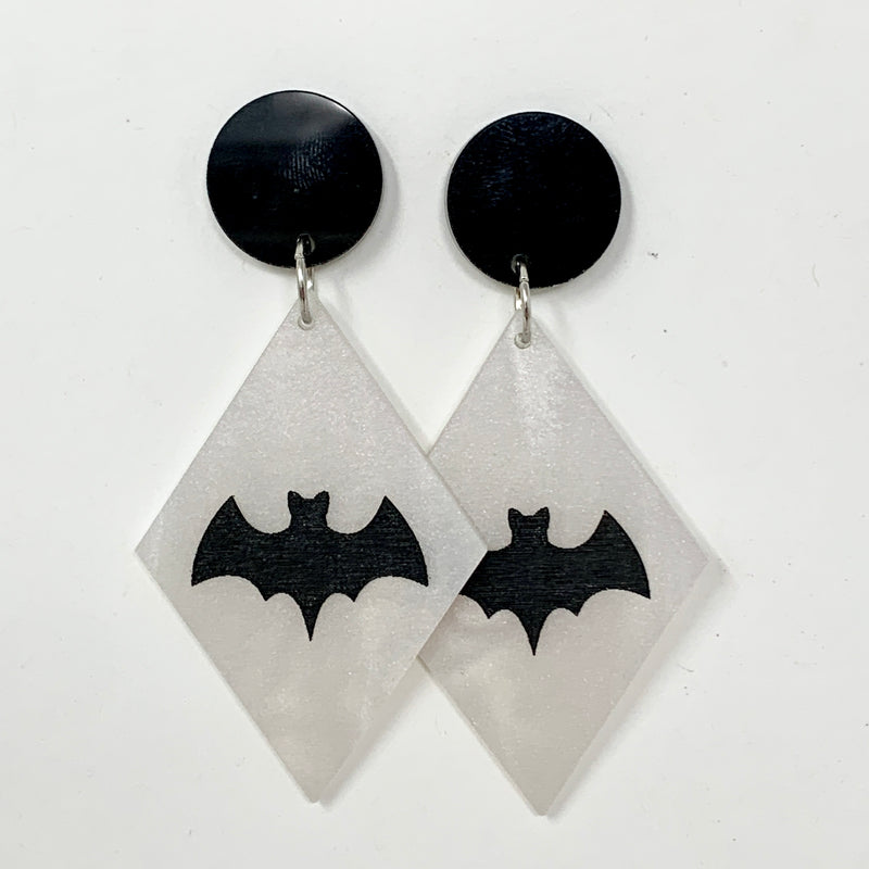 Pearl Bat Earrings