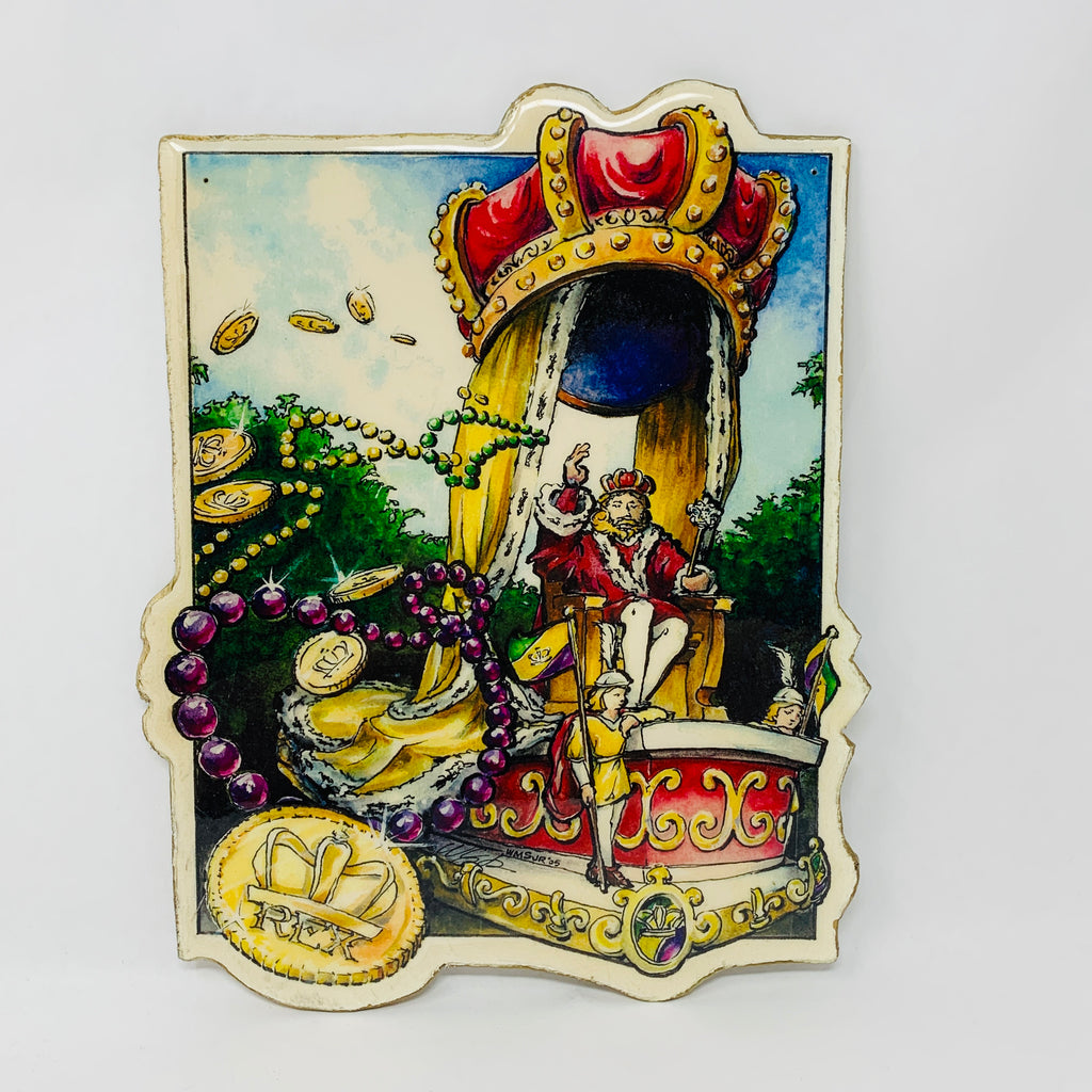 Rex, King of Mardi Gras Plaque