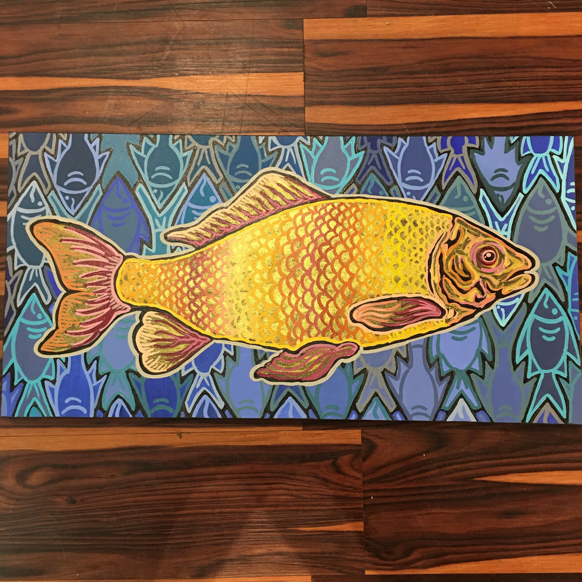 Fish on Canvas by Heather Mattingly