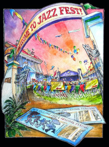 Jazz Fest Framed Print