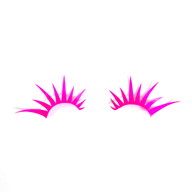 Pink Neon UV Lashes