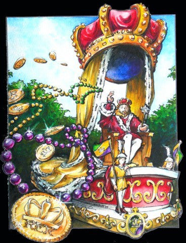 Rex, King of Mardi Gras Plaque