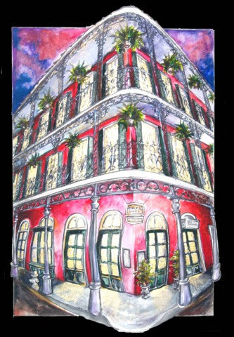 Royal Street Cafe Framed Print