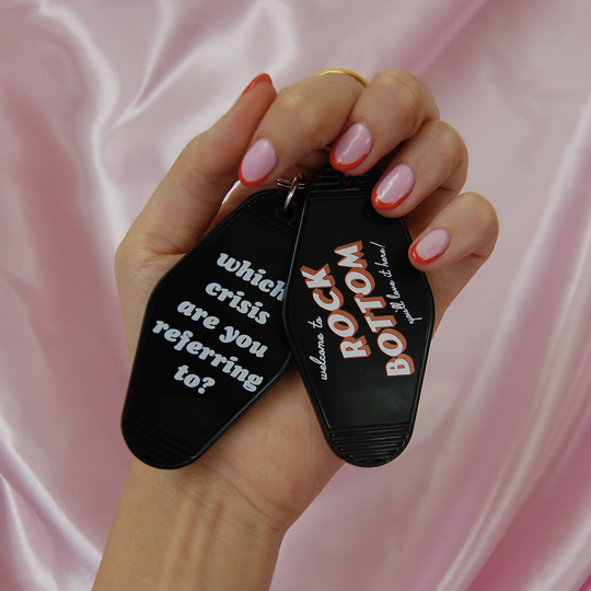 Rock Bottom Motel Keychain