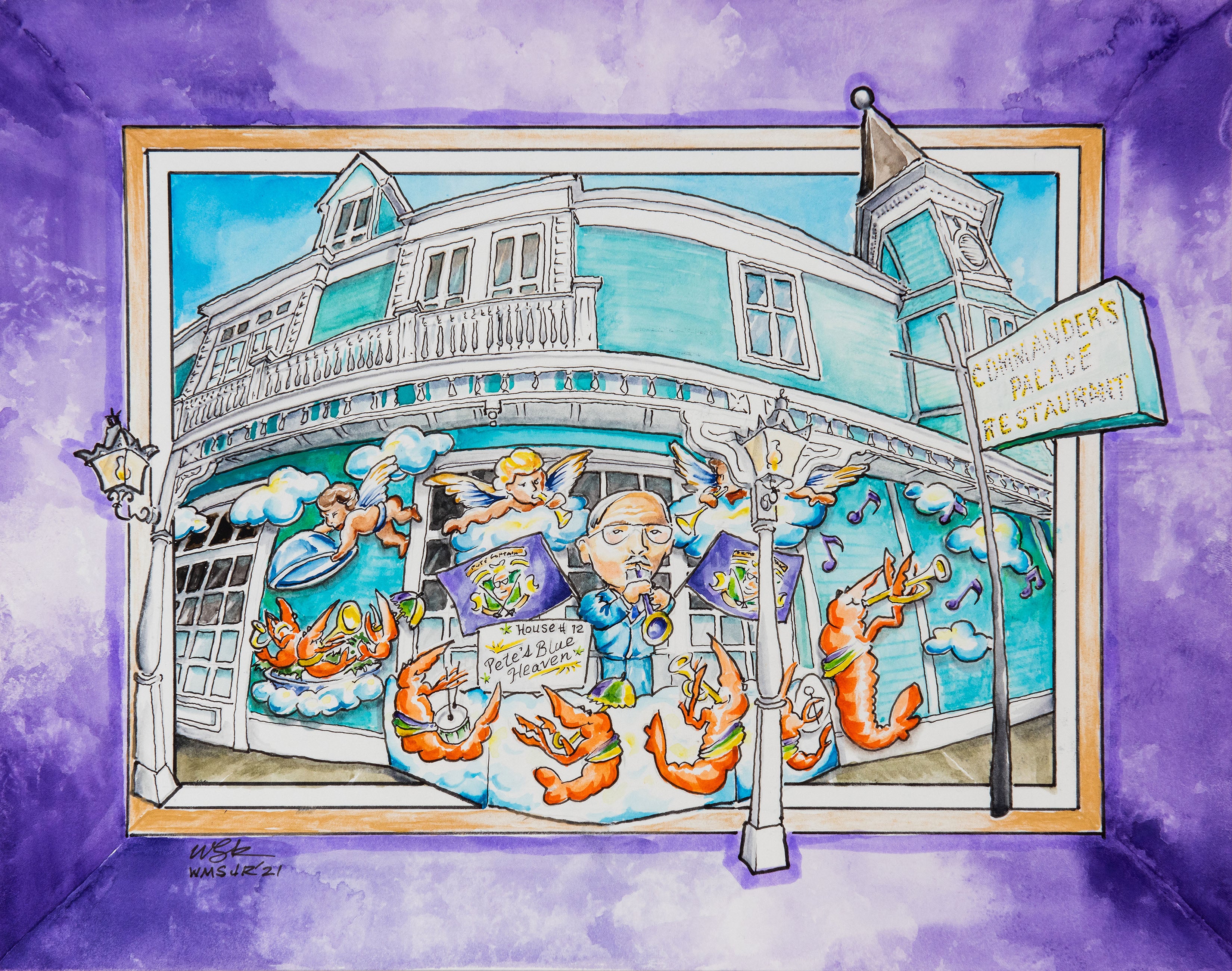 House Float #12 Pete's Blue Heaven